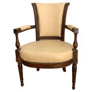Fauteuil directoire, similicuir, XIXème