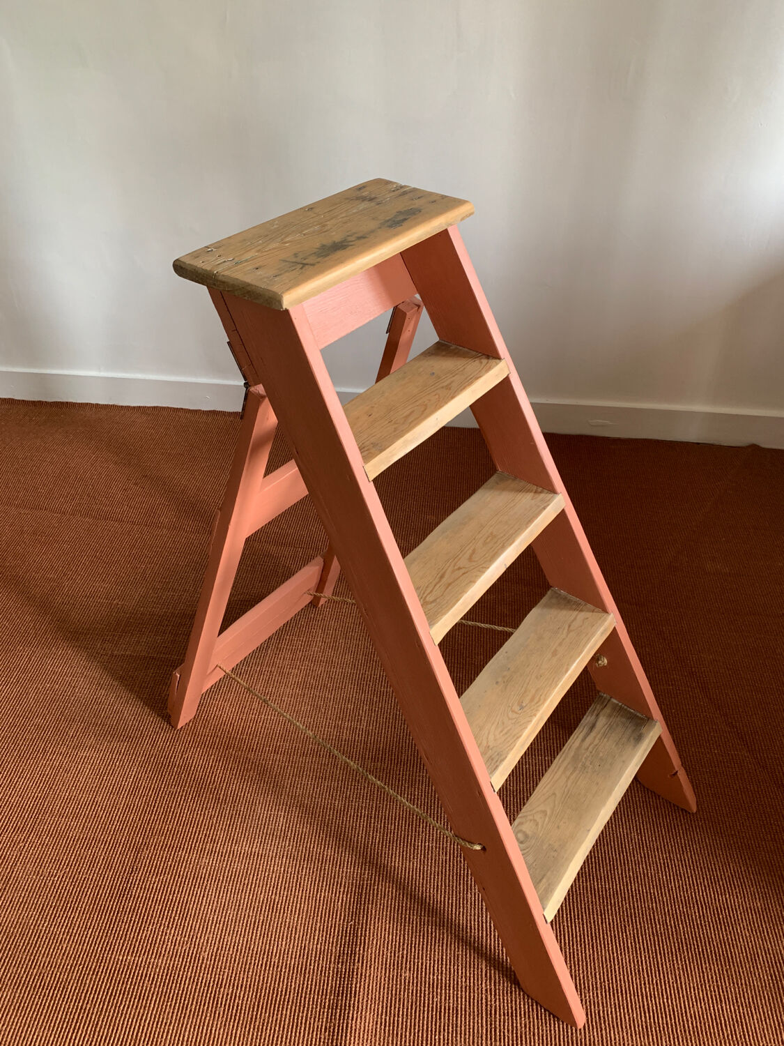 Vintage wooden stepladder