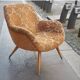 Vintage Scandinavian organic armchair 50s 60s