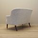 Canapé blanc chiné, design italien, années 1960, fabrication : Italie