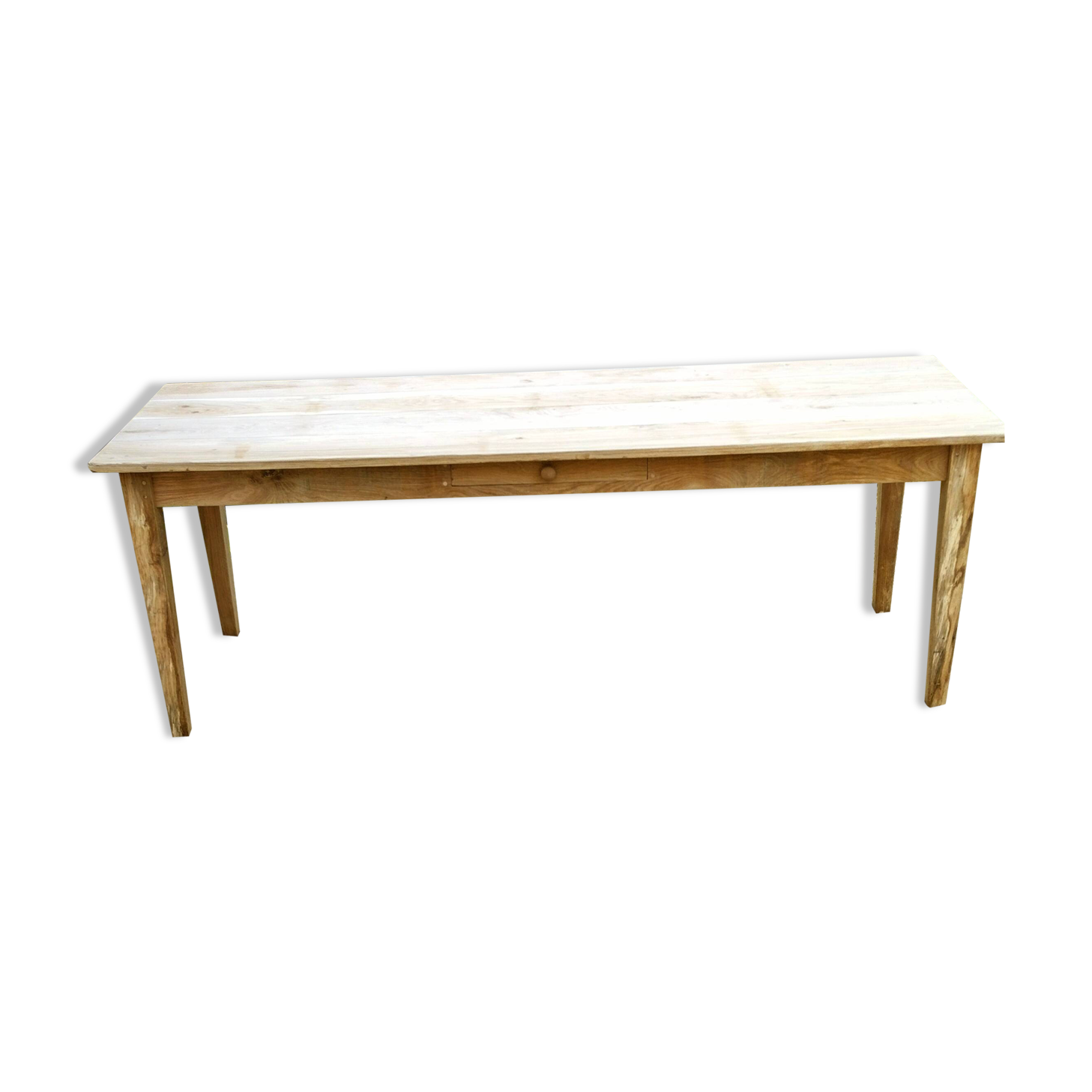 Solid oak farmhouse table 220 X 80 cm