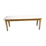 Solid oak farmhouse table 220 X 80 cm