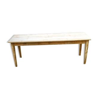 Solid oak farmhouse table 220 X 80 cm