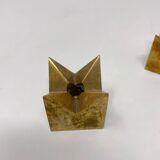 Mid-Century Modern Pair of Candlesticks by Pierre Forssell for Skultuna, 1960s