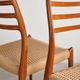 Set of 6 model 78 chairs in teak by Niels O. Møller, Denmark, 1960s.