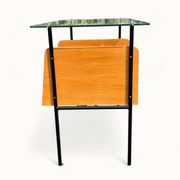 Bureau moderniste – Azzano Frères – dlg Jacques Hitier – Chêne, verre et fe