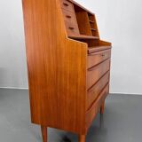 Commode à écrire en teck danois des années 1960