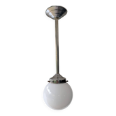 White opaline suspension and chrome metal — old school spirit