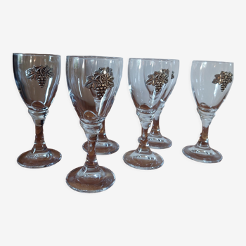 Set of 6 vintage glasses