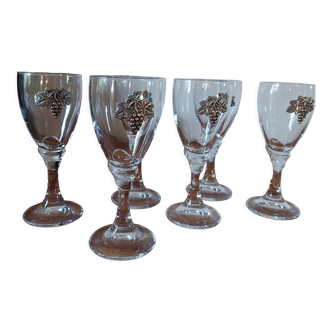 Set of 6 vintage glasses