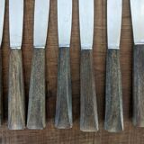 Set of 12 horn handle knives
