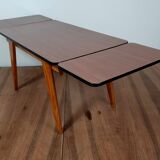 Mini formica table with vintage extensions 60/70s Joulux creation 47x28x27 cm