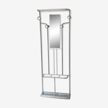 Art Deco coat rack in aluminum