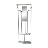 Art Deco coat rack in aluminum