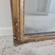 Rectangular golden mirror moldings plant motifs nineteenth H: 130cm