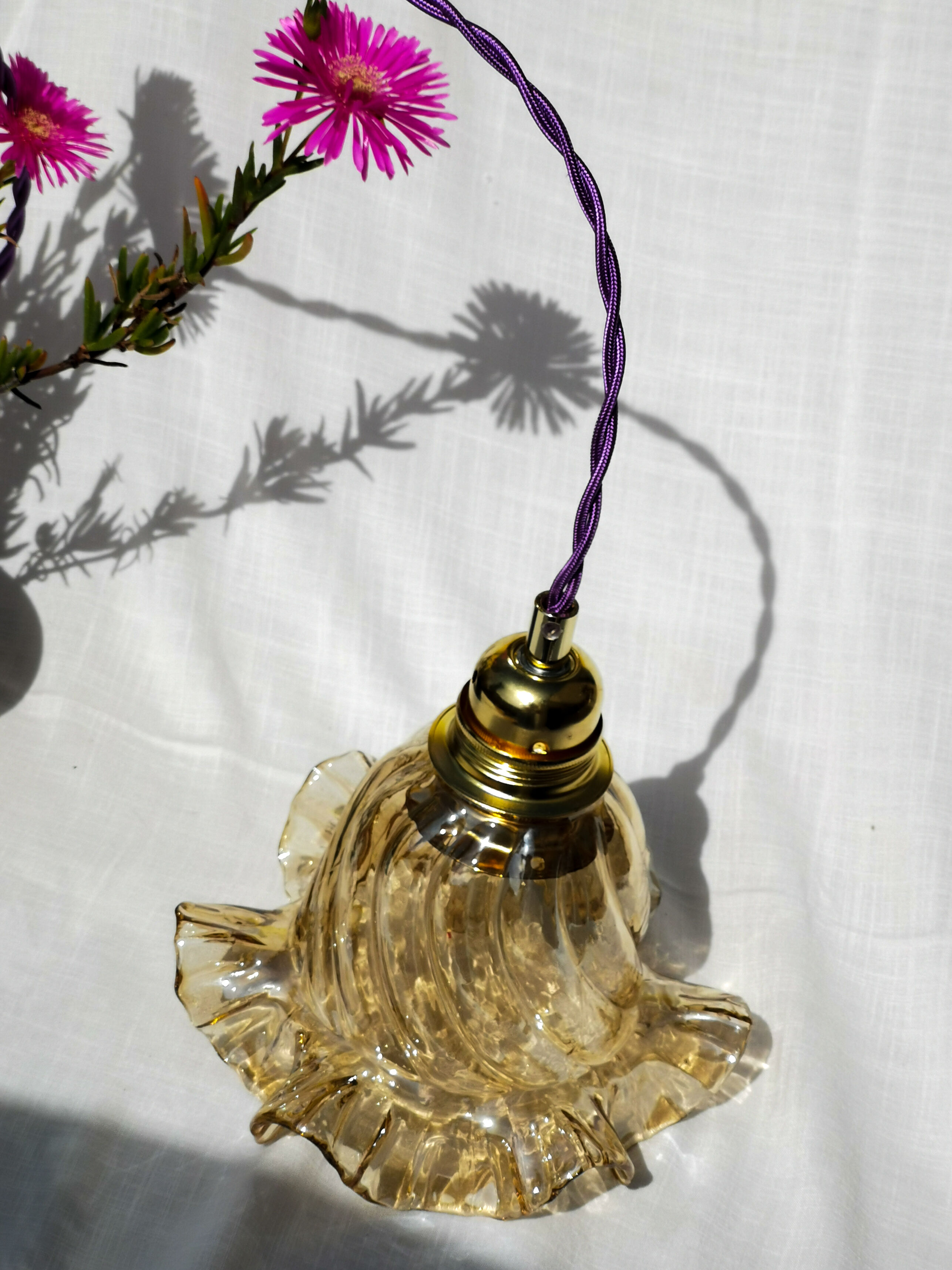 Trio lampshades glass