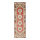 Vintage Turkish Oushak Handmade Wool Cotton Red Runner 95x301