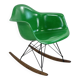 Fauteuil à bascule Eames Herman Miller RAR vert Kelly
