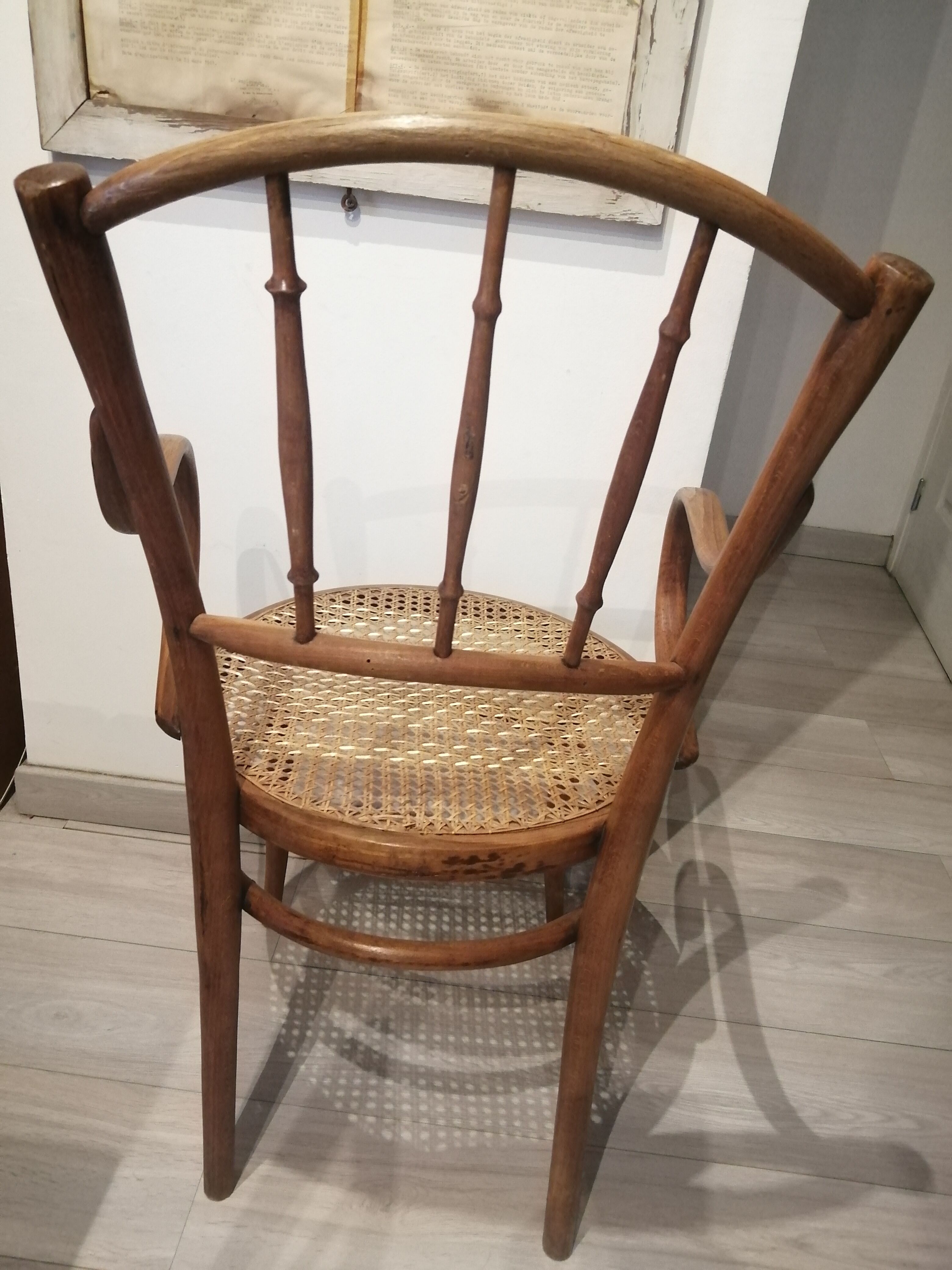 Fauteuil canné