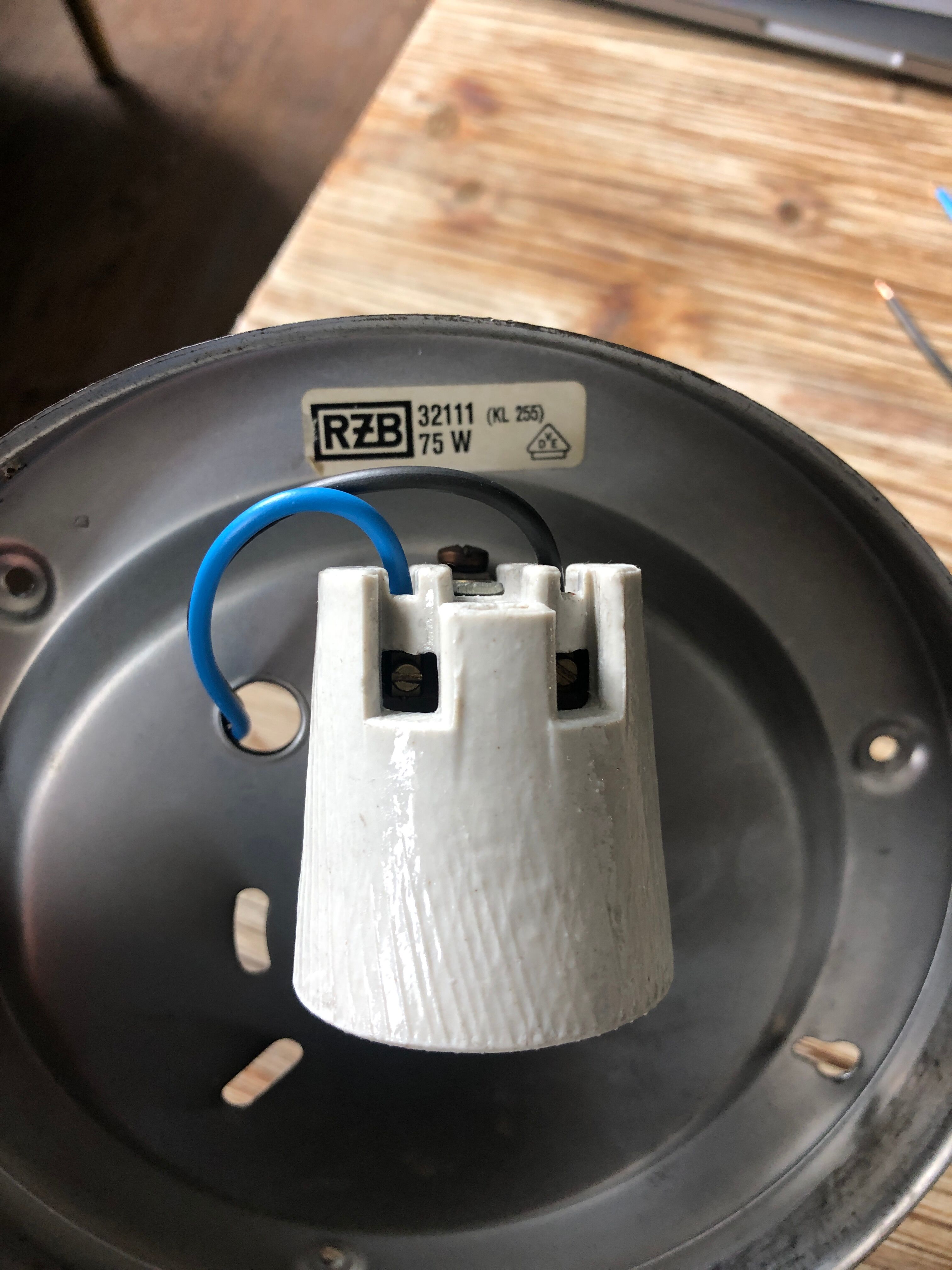 Vintage round ceiling lamp RZB