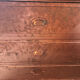 Old chest of drawers restored golden copper color