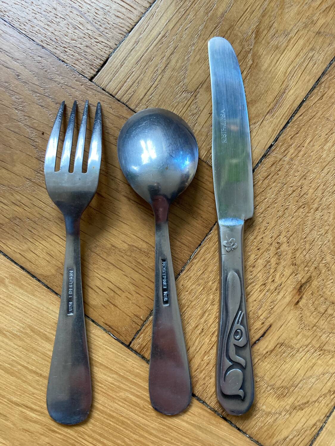 Old children's cutlery