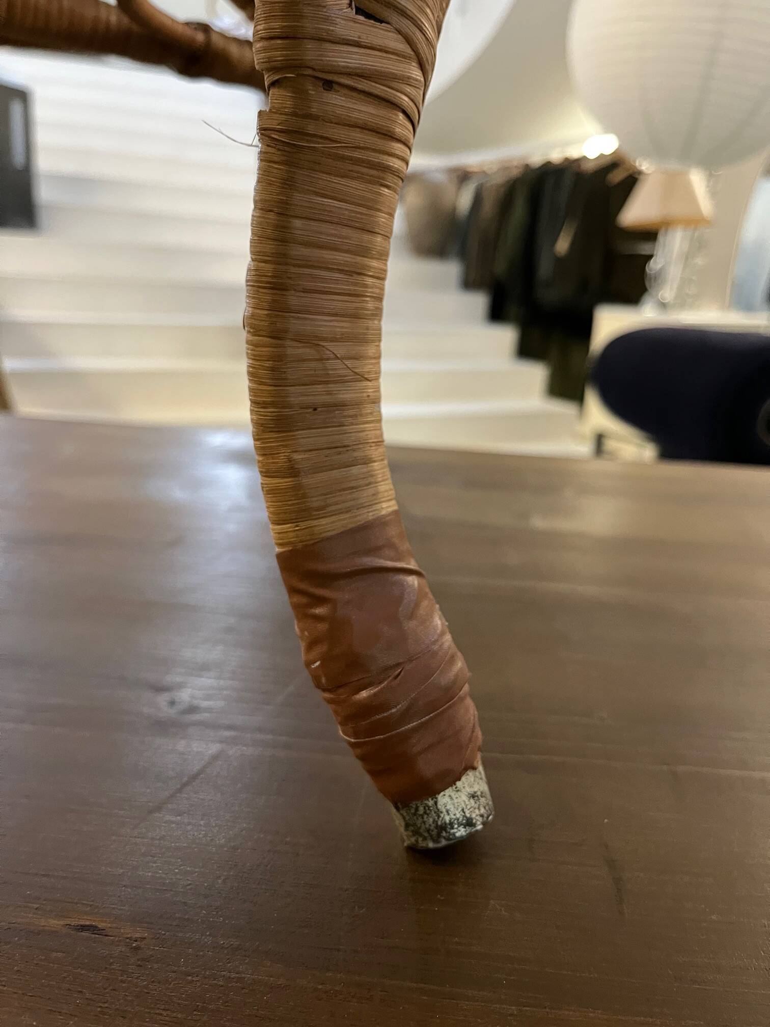 Paire de chaises en rotin Peacock