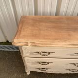 Dresser style Louis XV old painted