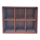 Wall shelf with solid wood compartments design 80s