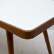 Table basse en verre du milieu du siècle, 1960 ́s, Tchécoslovaquie