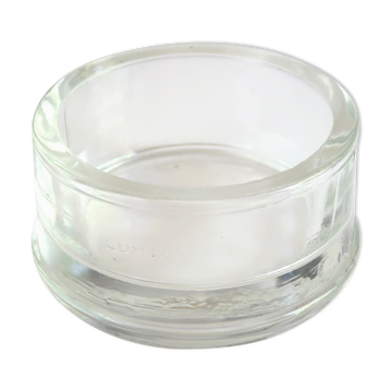 Round tempered glass ashtray Lumax, 1950s