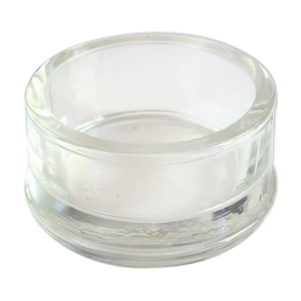 Lumax tempered glass round ashtray, 50s