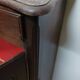 Old vintage wooden low cabinet