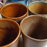 Tasses Digoin en grès