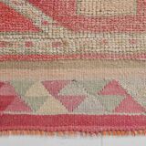 3x10 Soft Pink Turkish Vintage Runner Rug, 97x324Cm