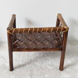 Vintage rattan children's armchair