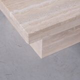 Table basse travertin belge