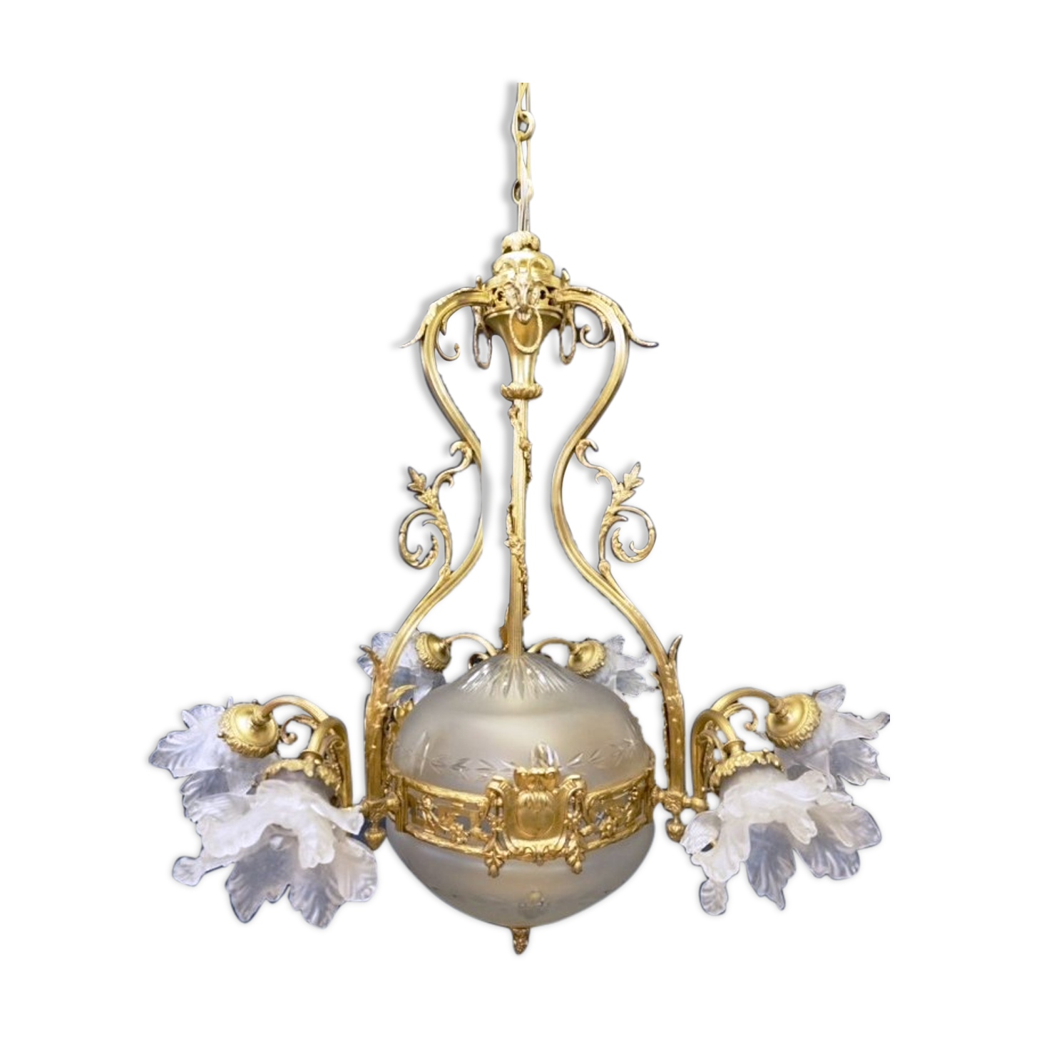 Chandelier-heads of Rams. Louis XVI.