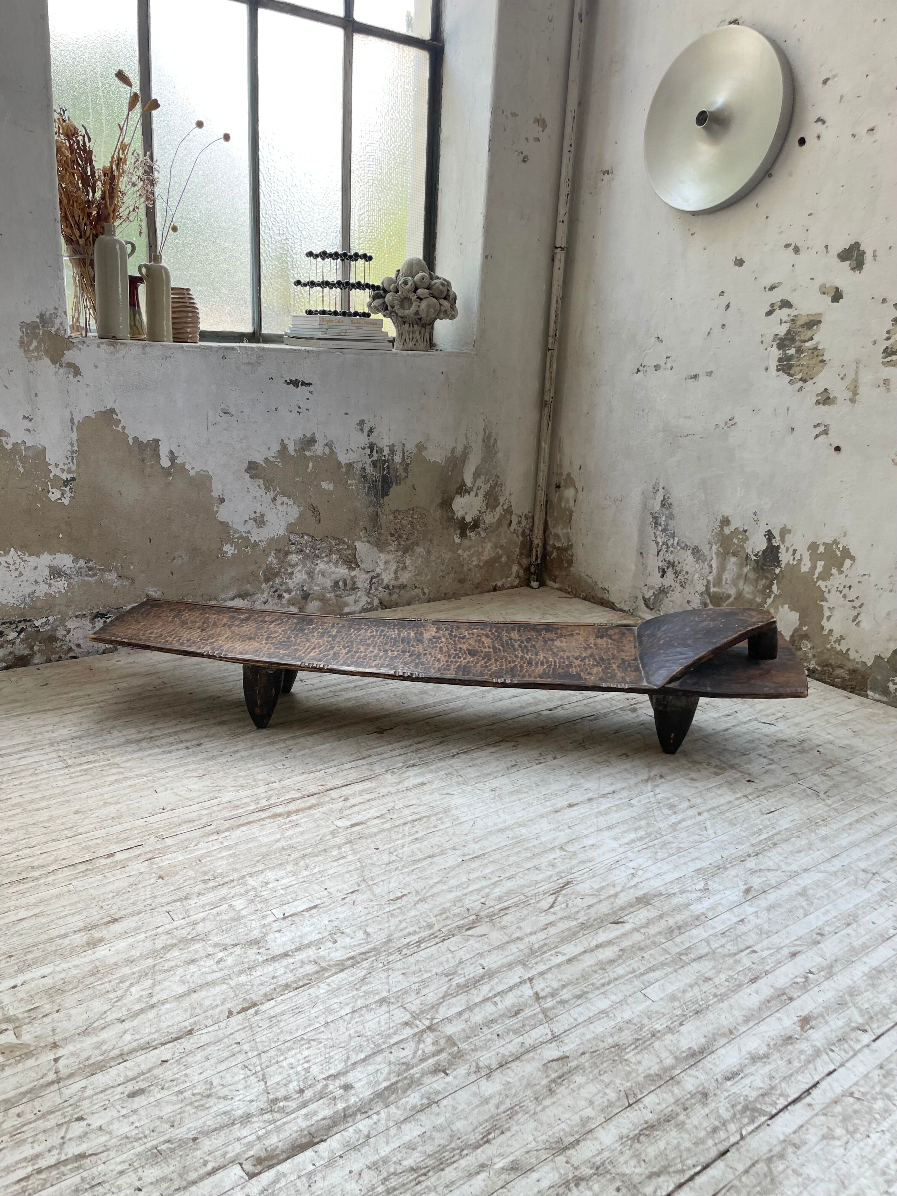 Senoufo coffee table bench from the 60s