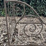Folding wrought iron bed 1900