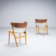 Set of four Helge Sibast No. 7 dining chairs