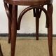 Paire de tabourets bas en bois courbé style "Thonet" vintage