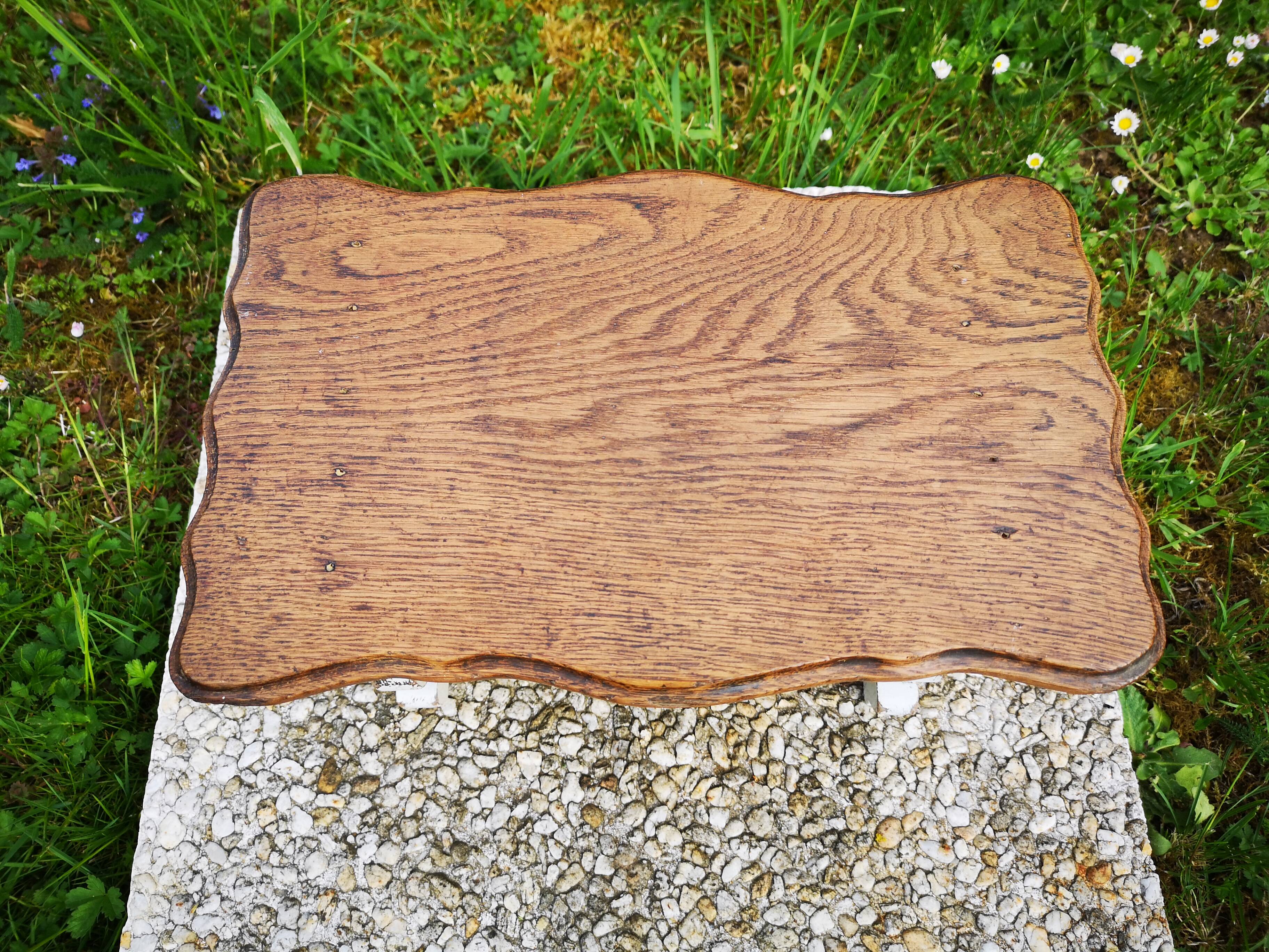 Bench rests feet patina vintage shabby chic gustavien