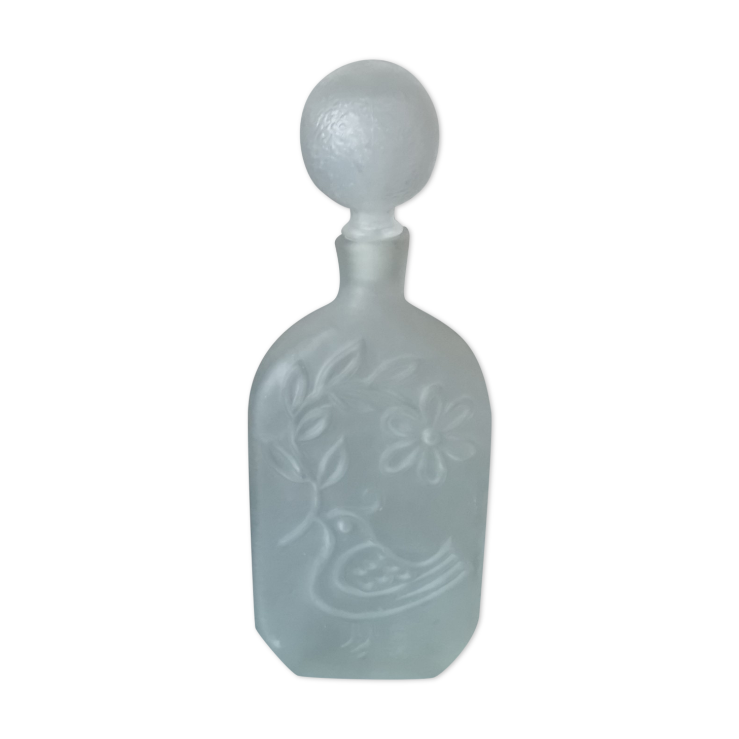 Pressed glass bottle Wayne Husted Stelvia