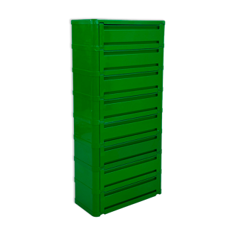 Cabinet Vert Modèle “4964” par Olaf Von Bohr pour Kartell, 1970