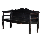 Banc ancien en pin, années 1900