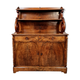 Vaisselier called Saint Hubert time Napoleon III in walnut bramble