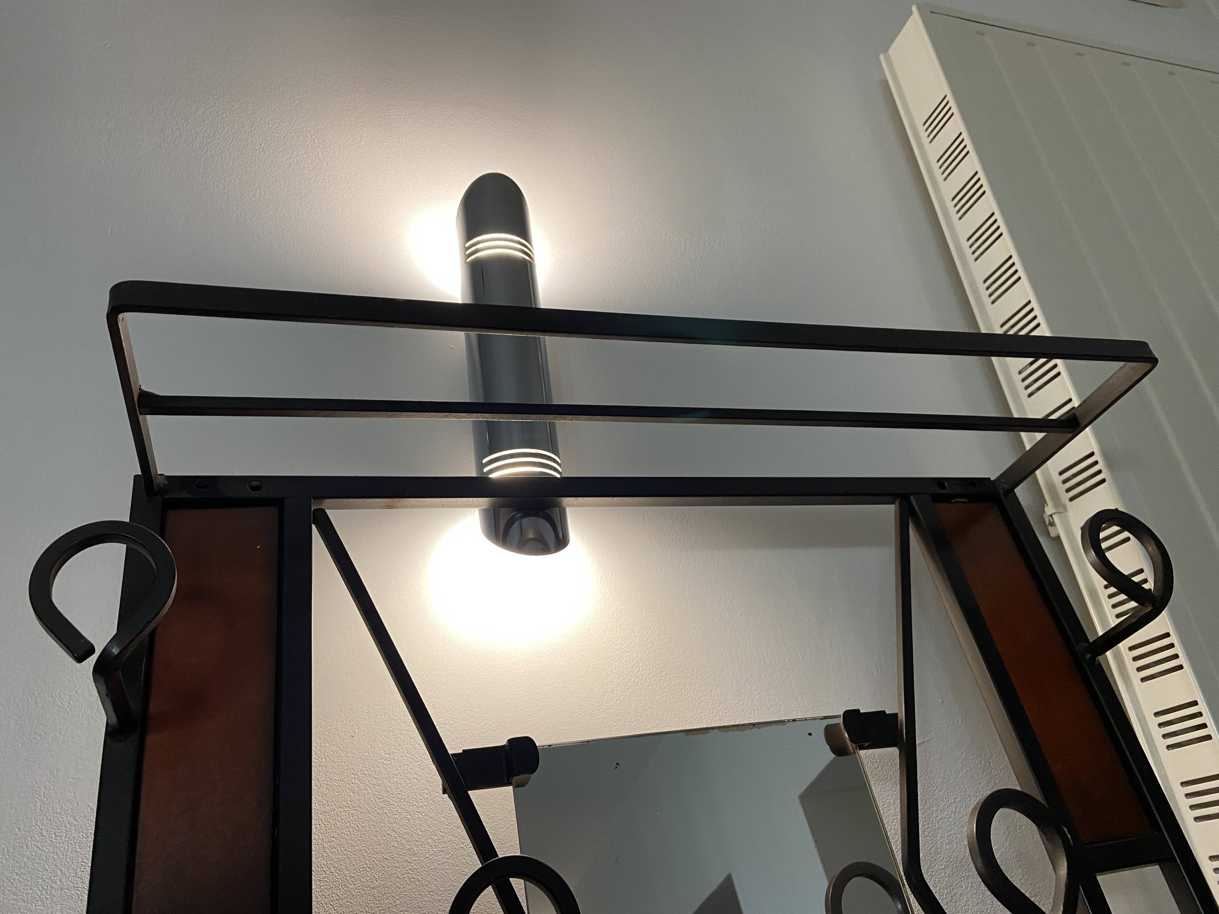 Wrought iron coat rack