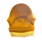 Velvet toad armchair