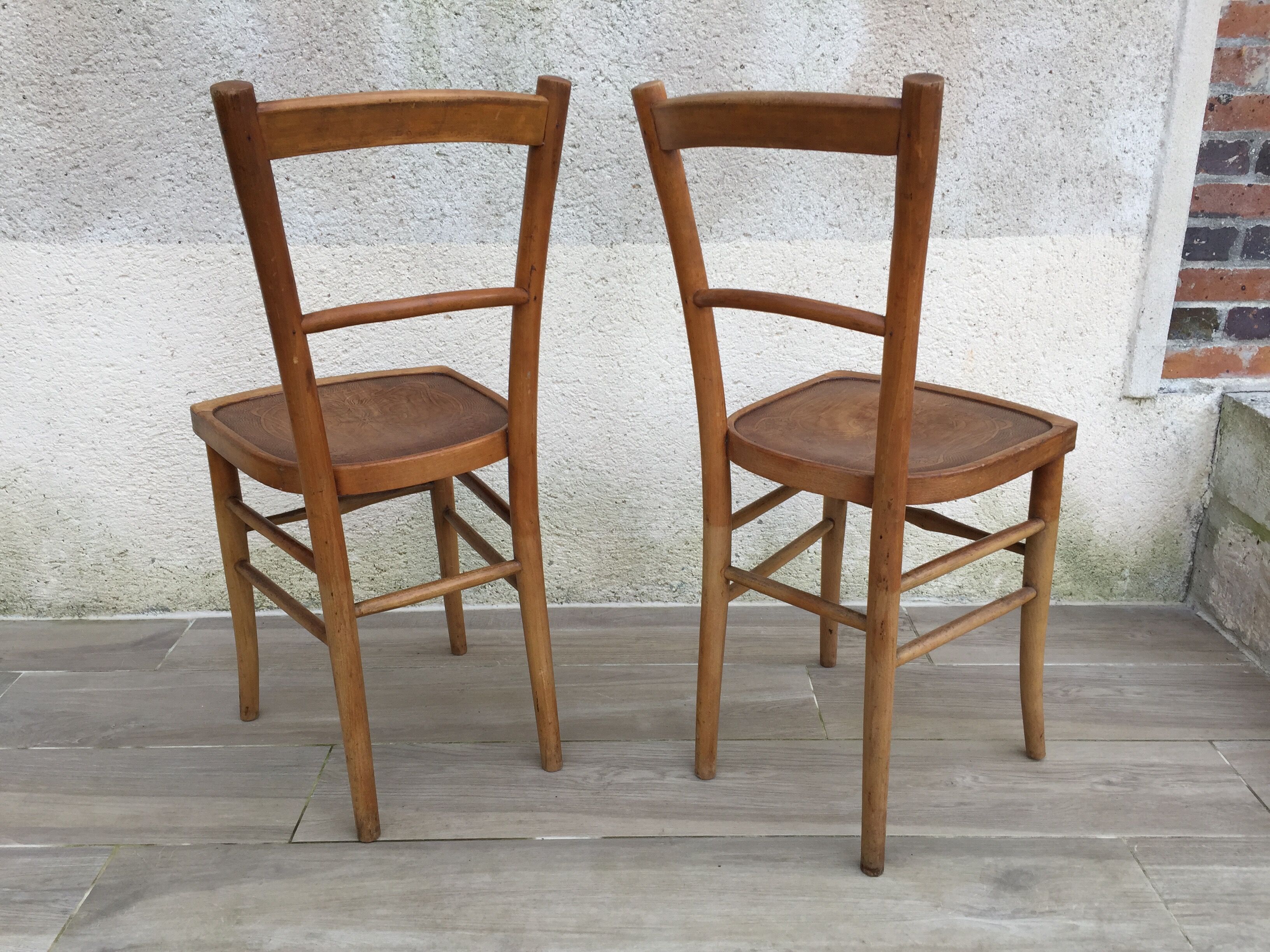 Paire de chaises de bistrot 1930
